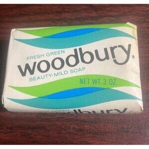 Vtg Woodbury Soap Bar 3oz ‘Fresh Green’ Mild Beauty~Movie Prop~Andrew Jergens Co